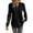 Black, variant on Women Long Sleeve V Neck Sweatshirt Fall Fashion Tops Loose Fit Casual Pullover Comfort Stretch Fabric Trendy Street Style L Size Blackish Green