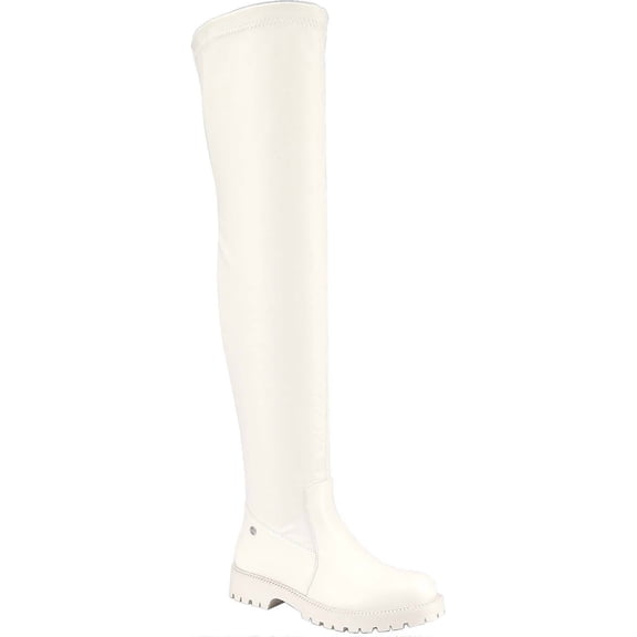 Women's Comfortable Over The Knee Thigh High Chunky Heel Boots Long Stretch Sexy Fall Winter Boot