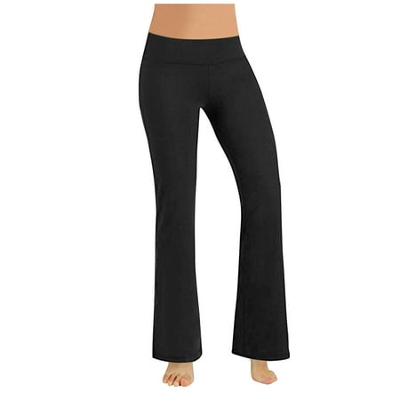 

ELFINDEA Shapewear Yoga Pants Fashion Middle Waisted Workout Leggings Pants Plus Size Body Suits for Womens Black S