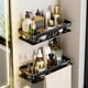 thumbnail image 3 of Bathroom Shelf No Drill Wall Mounted Shampoo Bottle Shower Corner Rack Toilet Storage Rack Aluminum Bathroom Kitchen Accessories, 3 of 7