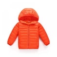 thumbnail image 1 of Kid Boys Girs Thin Hooded Zipped Jacket Autumn Winter Warm Toddler Infant Classic Jacket Outerwear,8-19T, 1 of 2