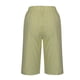 thumbnail image 5 of Puntoco Pantalones cortos de verano para mujer, moda de verano 2024, ropa de mujer, cintura elástica, bolsillo, medio pantalón corto, pantalones elásticos informales con bolsillo, 5 of 6