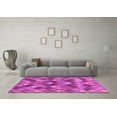 thumbnail image 3 of Ahgly Company Indoor Round Abstract Pink Contemporary Area Rugs, 3' Round, 3 of 4