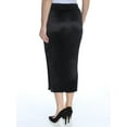 thumbnail image 4 of DKNY $149 Womens New 1081 Black Slitted Ribbed Accordion Pleat Skirt M B+B, 4 of 4