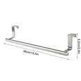 thumbnail image 3 of Stainless Steel Single Pole Double-Layer Towel Rack Durable Sturdy Kitchen and Bathroom Non Perforated Towel Rack Cabinet Door Back Hanging Rack Apartment Must Haves Wal-Mart, 3 of 3