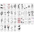 thumbnail image 2 of Black And White Personality Tattoo Stickers Chinese Text Disposable Stickers, 2 of 6