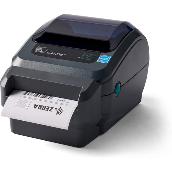 Restored Zebra GX420d Direct Thermal Desktop Label Printer  4 Print Width, USB/Serial/Ethernet, Built-In Cutter (P/N: GX42-202412-000) (Refurbished)