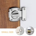 RENACLIPY Plated Silver Zinc Alloy Slide Bolt Lock Latch for Inside ...