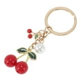 thumbnail image 5 of Unique Bargains 1 Pc Stylish Enamel Cherry Handbag Charms Keychains Bag Accessories Red, 5 of 5