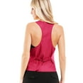 thumbnail image 6 of Made by Olivia Women's Dressy Casual Versatile Racerback Vest Tuxedo Suit Waistcoat, 6 of 6
