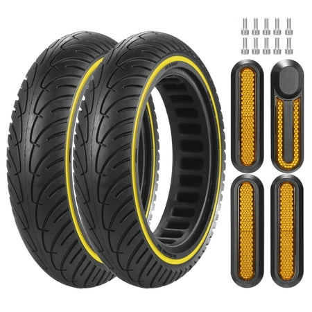 Carevas Electric Scooter Tire 8.5 inches Electric Scooter Tire Shock-absorbing Rubber Wheel Non-pneumatic Wheel Replacement for M365 Electric Scooter