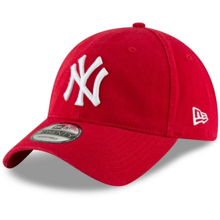 New Era Cap Athletic Hat - New York Yankees New Era Core Classic Secondary 9TWENTY Adjustable Hat - Red - OSFA