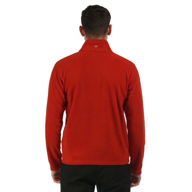 Regatta Great Outdoors - Top forro polar media cremallera Modelo Thompson hombre caballero (Noche Oliva/Negro)