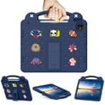 thumbnail image 5 of for iPad Air 11 inch M2 2024 & iPad Pro 11 inch (M4) 2024 Case Cute Kids Kawaii Cover 3D Cartoon Handle & Stand Soft Silicone Shockproof EVA Foam Lightweight Rugged Case,Navyblue, 5 of 9