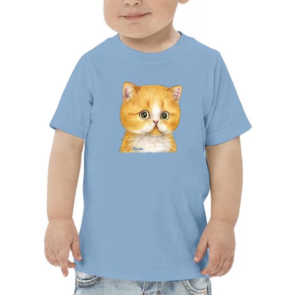 Staring Kitten T-Shirt Toddler -Kayomi Harai Designs, 5 Toddler