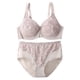 thumbnail image 1 of Conjunto de bragas de sujetador para mujer, sujetador de encaje con aros, ropa interior de cintura alta elástica para uso diario y citas, 1 of 5
