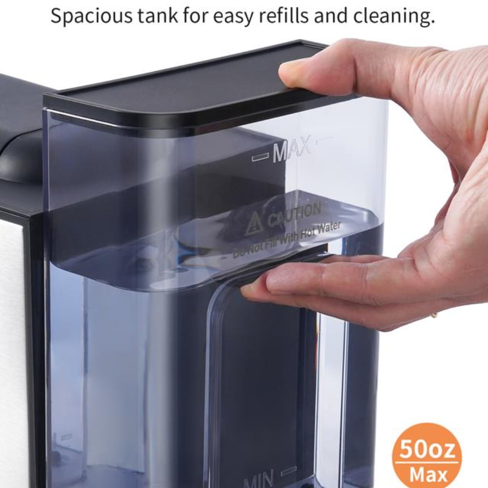 Single Serve Coffee Maker for K Cup and Grounds, 6-14 Oz Brew Sizes, 50 Oz Removable Water Tank, One Cup Coffee Machine