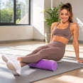 thumbnail image 4 of High Density Smooth Exercise Foam Roller, EVA Foam Roller for Muscle Massage, Back, Legs, Yoga Pilates Deep Tissue Body Massager, Portable Fitness Training Roller for Home Gym Travel Workout, 4 of 7
