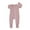 Deep Pink, variant on Girls Boys Baby Romper Suit Long Sleeve Zipper Patchwork Casual Newborn Spring and Autumn Romper 3-24M