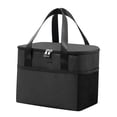 thumbnail image 1 of Large Insulated Bag Shopping Bag Dish Handbag Durable Keep Cookware Fresh black, 1 of 9