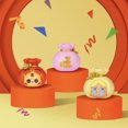 thumbnail image 4 of Pop Bean Fortune Bag Series Mini Dolls Cute Anime Figure Kawaii Desktop Ornaments Surprise Mystery Box Girls Birthday Gift, 4 of 5