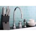 thumbnail image 2 of Kingston Brass Single Handle Widespread Kitchen Faucet with Brass Sprayer, 2 of 2