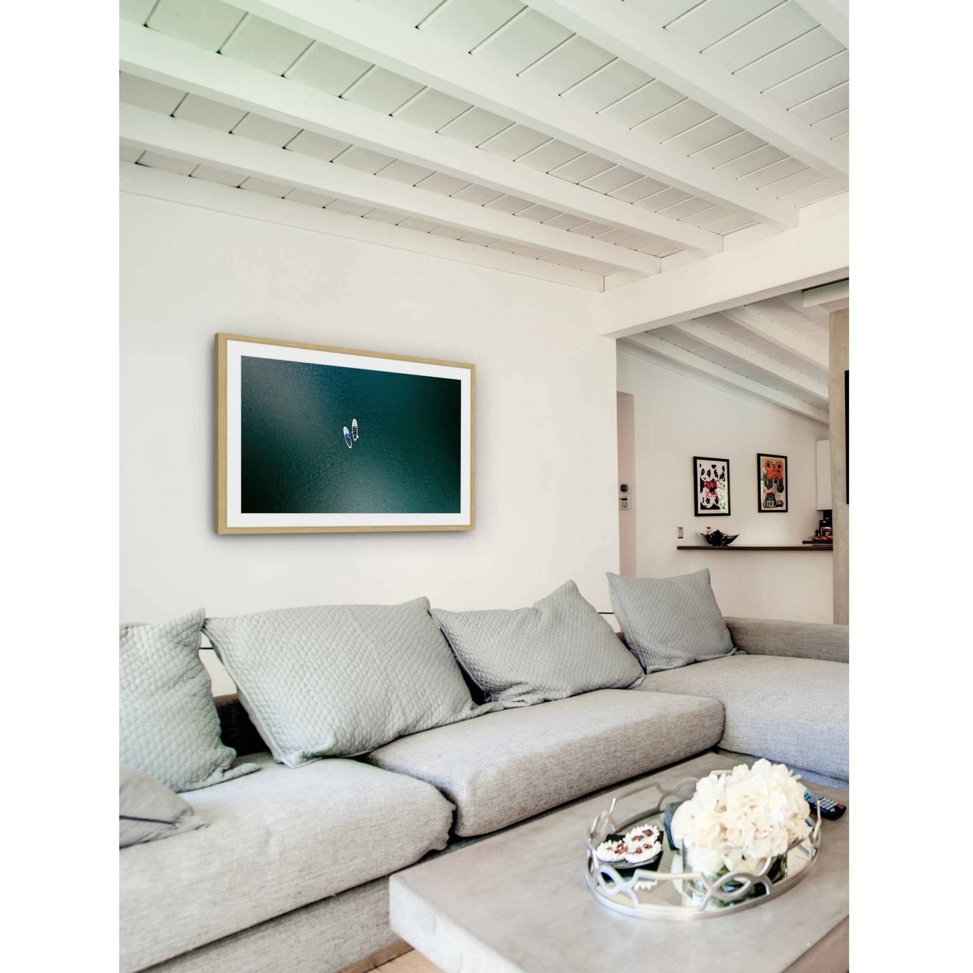 Marmont Hill "White Boats" by Karolis Janulis Framed Painting Print