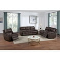 thumbnail image 4 of New Classic Furniture Linton Leather Console Loveseat w/Power Footrest in Brown, 4 of 4