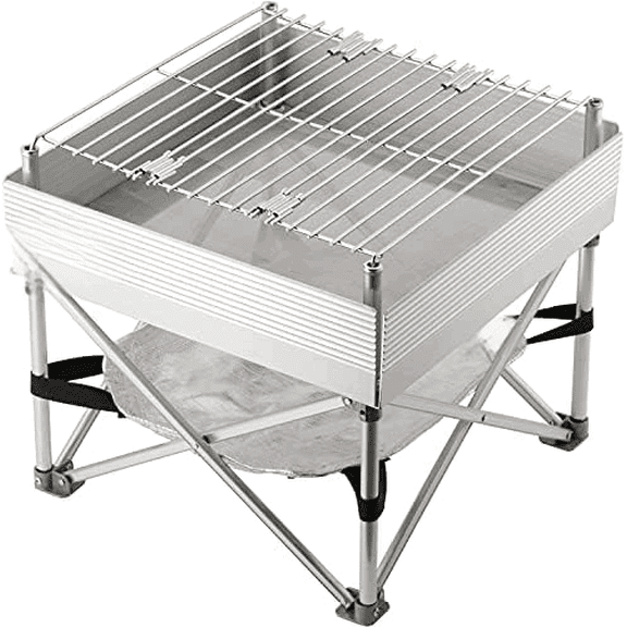 Fireside Outdoor Trailblazer Pop-Up Fire-pit 12"x12" - Camp Stove, Portable Fire Pits for Outside Wood Burning Stove, Portable Grill Charcoal, Camp Fire Pit for Camping Gear, Backyard - 3 lbs Weight