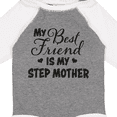 thumbnail image 4 of Inktastic My Best Friend is My Step Mother with Hearts Boys or Girls Long Sleeve Baby Bodysuit, 4 of 5