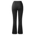 thumbnail image 5 of Sweatpants Women Flare Leggings With Pockets High Waist Yoga Pants Comfy Workout Business Trousers Soft Stretch Polyester & Spandex Fabric Leg-Lengthening Design L Women's Pants, 5 of 7