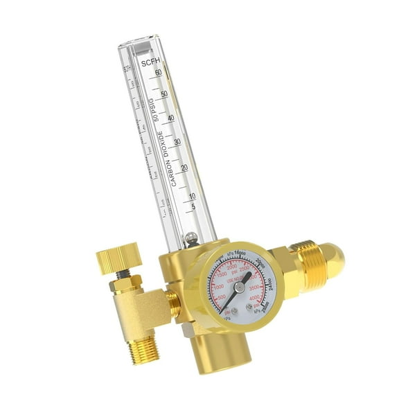Argon CO2 Brass Gas Regulator for Precise Mig Tig Welding in Metal Fabrication