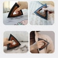 thumbnail image 3 of Mini Pet Hair Remover Tool with Sturdy Solid Wood Handle,Triangles Dog Hairs Remover for Auto Detailing, Couch, Furnitures, Lint, Carpet(5.5x5.5inch), 3 of 6