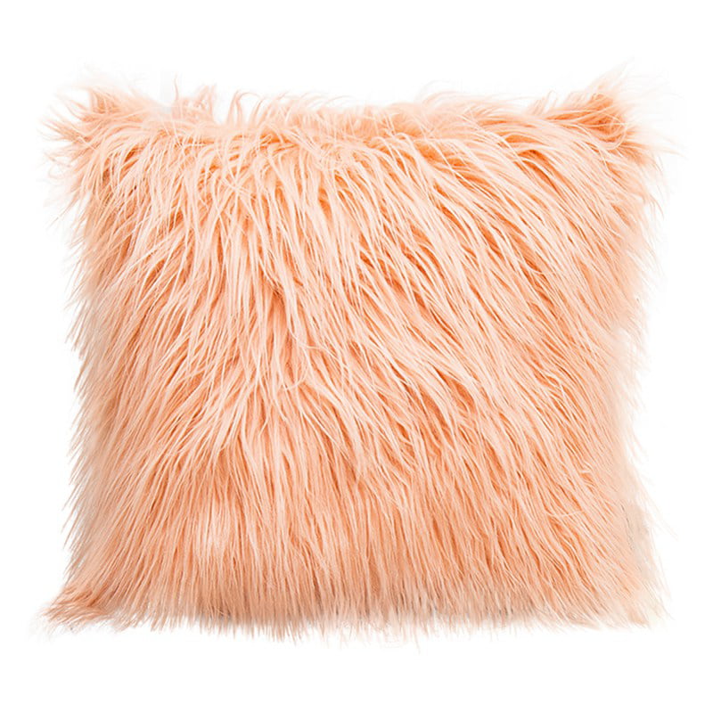 Pillowcase Soft Fluffy Fur Plush Cushion Cover Pillow Cases Sofa Home Decor