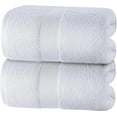 thumbnail image 1 of Luxury Bath Sheets Towels for Adults Extra Large | Highly Absorbent Hotel Collection | 35x70 Inch | 2 Pack (White), 1 of 5
