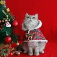 thumbnail image 3 of Small Dog Christmas Costume Hoodie, Cat Pet Santa Cape Outfit with Hat, Soft and Thick Polar Fleece Cat Xmas Cloak Clothes for Cats and Small Dogs Holiday Cosplay Party Red S, 3 of 7