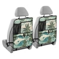 thumbnail image 2 of Car Back Seat Organizer 1 Pack Antique Nylon Fabric Thickened Waterproof Foot Mat Suitable For Various Types Of Vehicles Tropical Trees by The Sea, 2 of 7