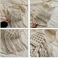 thumbnail image 3 of Kukuzhu Women Straw Crossbody Bags Cotton Crochet Tassel Beach Bag Handmade Clutch Bohemian Purse Woven Shoulder Bag, 3 of 7