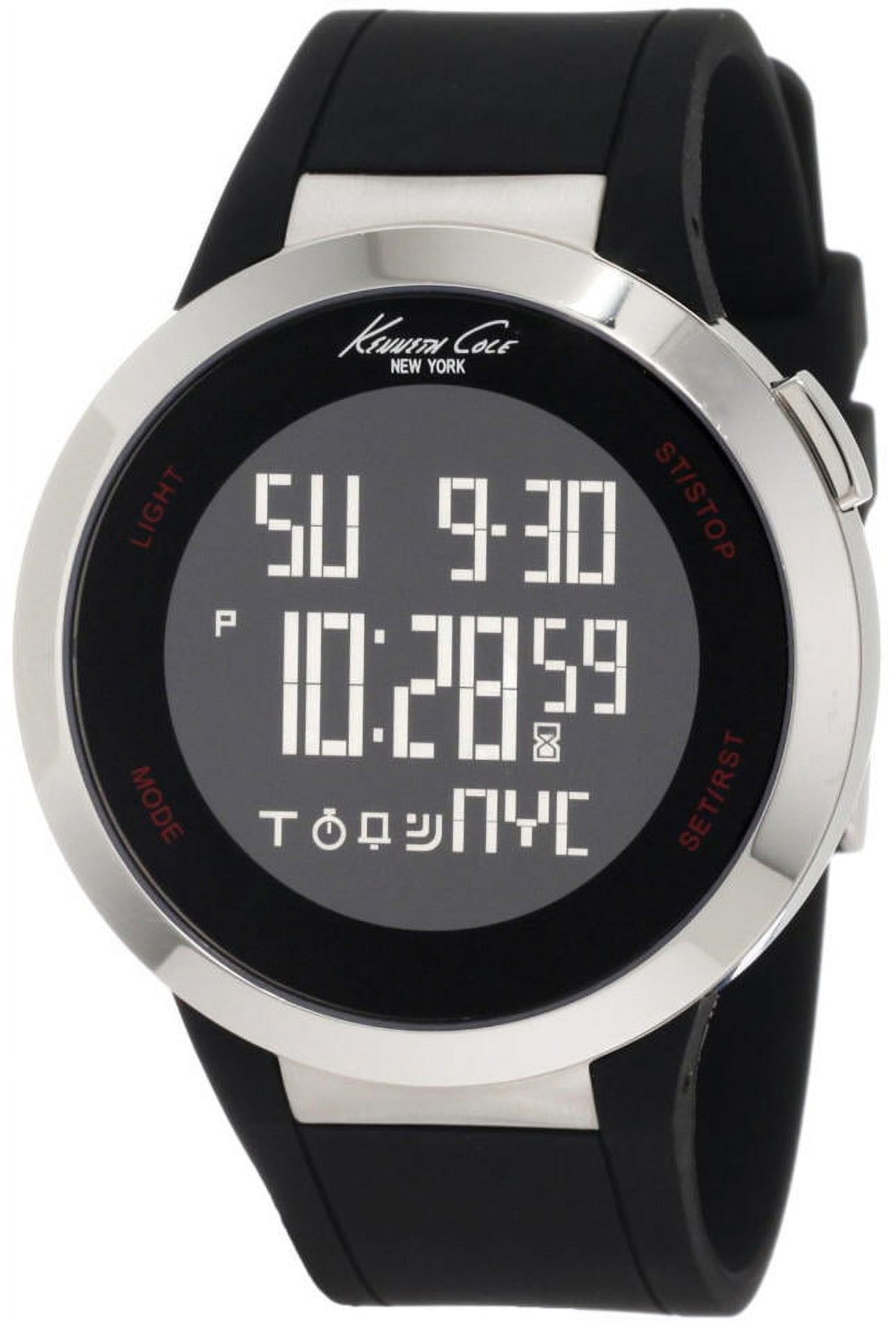 Kenneth Cole New York Silver Tone Link Watch KC4280 White Dial Date Kenneth Cole New York Silver Dial Date Stainless Steel Mesh  main image 3