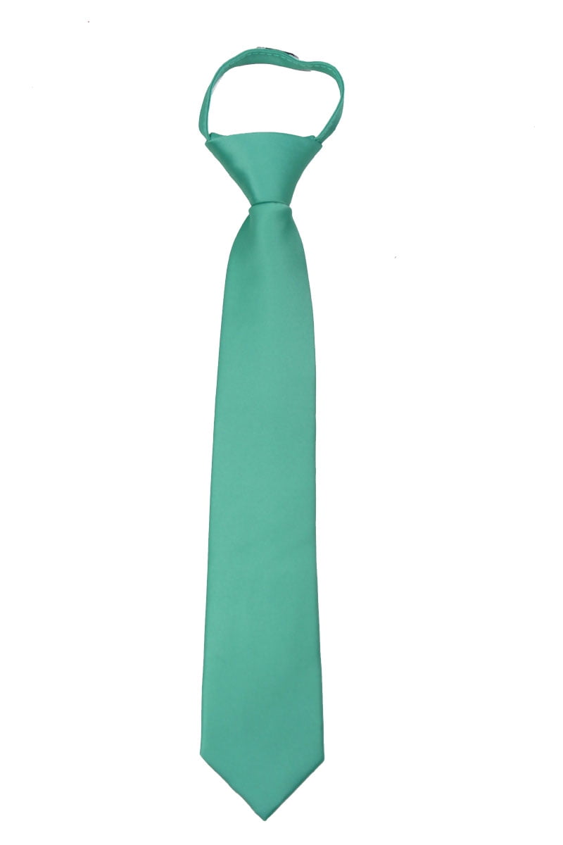 ZIPADF31Mens Solid Color Zipper Necktie Ties for Formals and