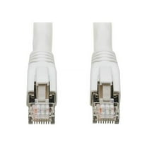 Eaton Tripp Lite Series Cat8 25G/40G-Certified Snagless Shielded S/FTP Ethernet Cable (RJ45 M/M), PoE, White, 3 ft. (0.91 m) - Patch cable - RJ-45 (M) to RJ-45 (M) - 3 ft - S/FTP - CAT 8 - snagless, solid - white