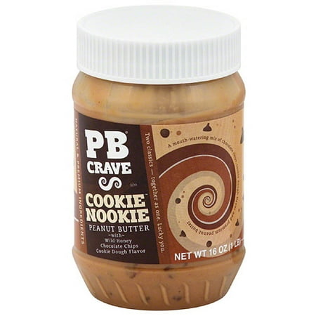 PB Crave Cookie Nookie Peanut Butter, 16 oz, (Pack of
