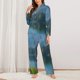 thumbnail image 2 of Balery Majestic Deer Mountain Lake Conjunto de Pijama con Estampado para Mujer, Conjunto de Dos Piezas con Manga Larga, Ropa de Dormir Suave con Bolsillos, Pijamas Cómodos-XX-Large, 2 of 7