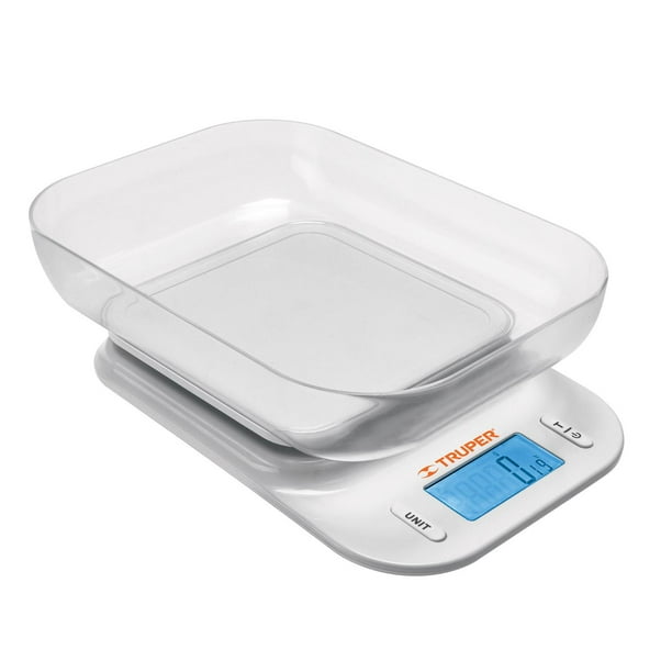 Báscula Digital Con Tazón Para Cocina, 5kg, Truper 102421