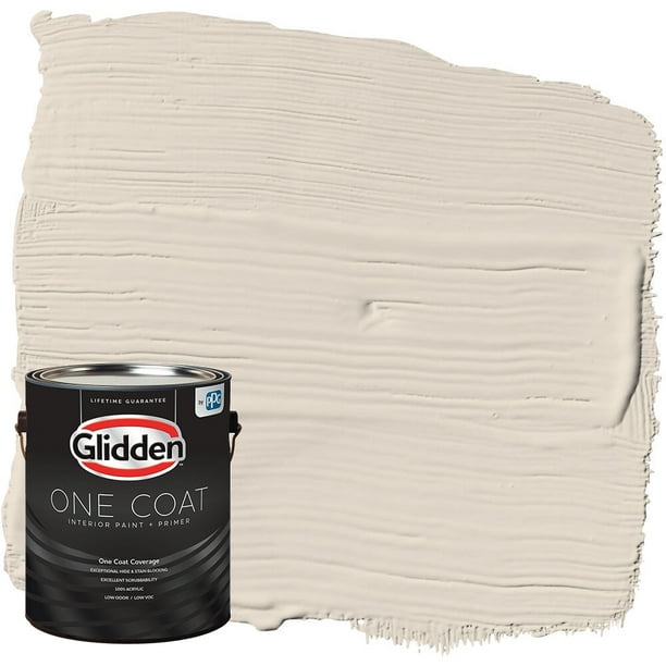 Glidden One Coat Interior Paint and Primer, Casual Elegance / White, 1