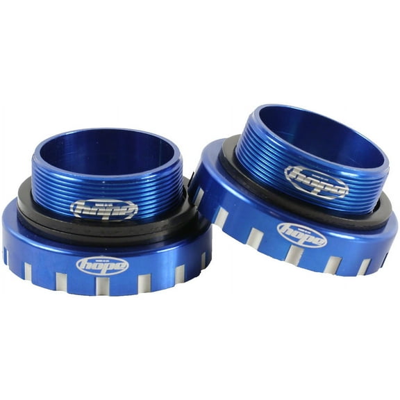 Hope BSA30 Threaded Bottom Bracket - 68/73/83/100/120mm, For 30mm Spindle, Stainless, Blue