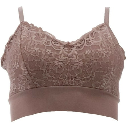 

Rhonda Shear 2Pc Lace Leisure Bra Removable Pads Women s 715-472
