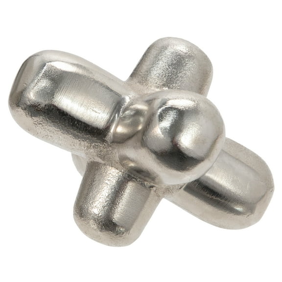Sagebrook Home Metal 7" Geometric Orb, Silver