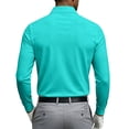 thumbnail image 3 of Fabrcox S-4XL Mens Long Sleeve Polo Shirts with Pockets Collared Work Shirt Men Office Casual Plain Classic Fit Workout Golf Shirt for Men S, 3 of 5