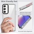 thumbnail image 3 of Case Compatible with Samsung Galaxy A15, Luxury Transparent Lightweight Non-Yellowing Anti-Scratch Ultra Thin Wireless Charging TPU+PC Back Case Designed for Samsung Galaxy A15, Purple, 3 of 8